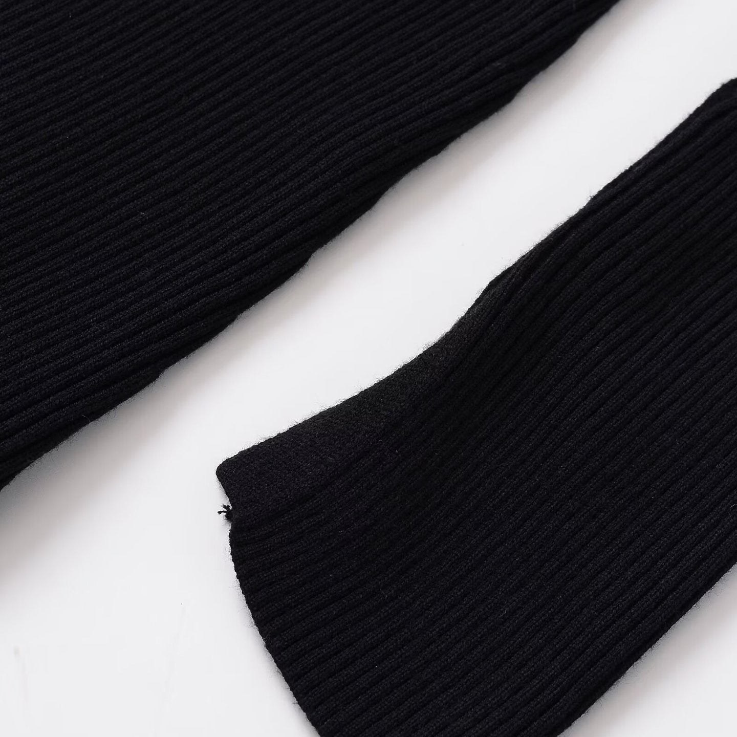 Ribbed Knitted Midi Dress