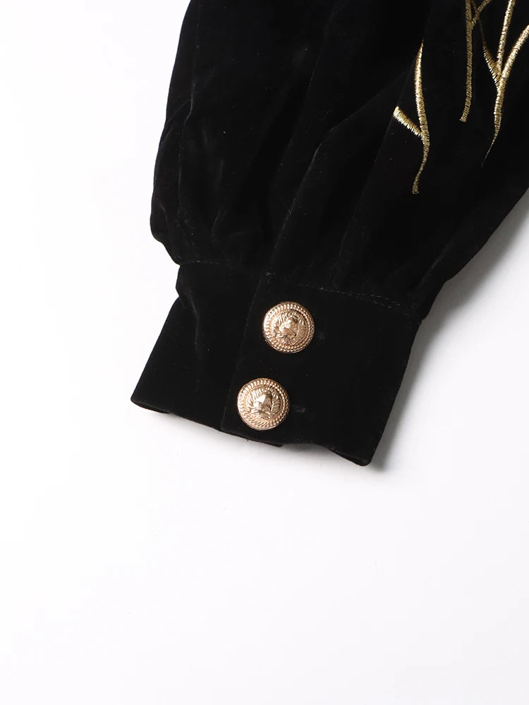 Colorblock Patchwork Embroidery Elegant Dresses For Women V Neck Lantern Sleeve High Waist Mini Dress Female New