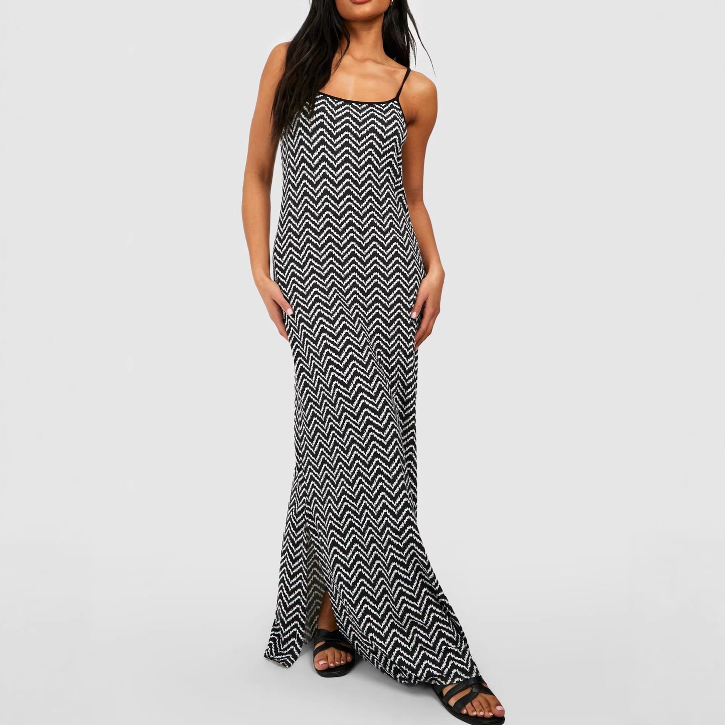 Style Strapless Sexy Split Maxi Dress for Women