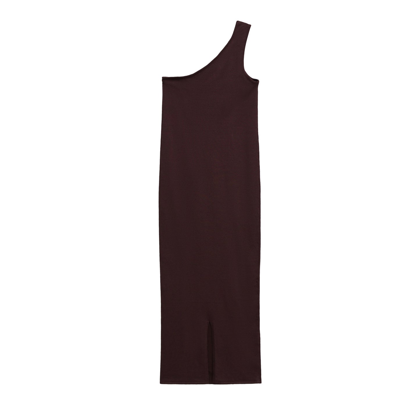Asymmetric Knitted Midi Dress