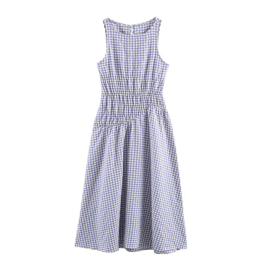 Small plaid MIDI dress