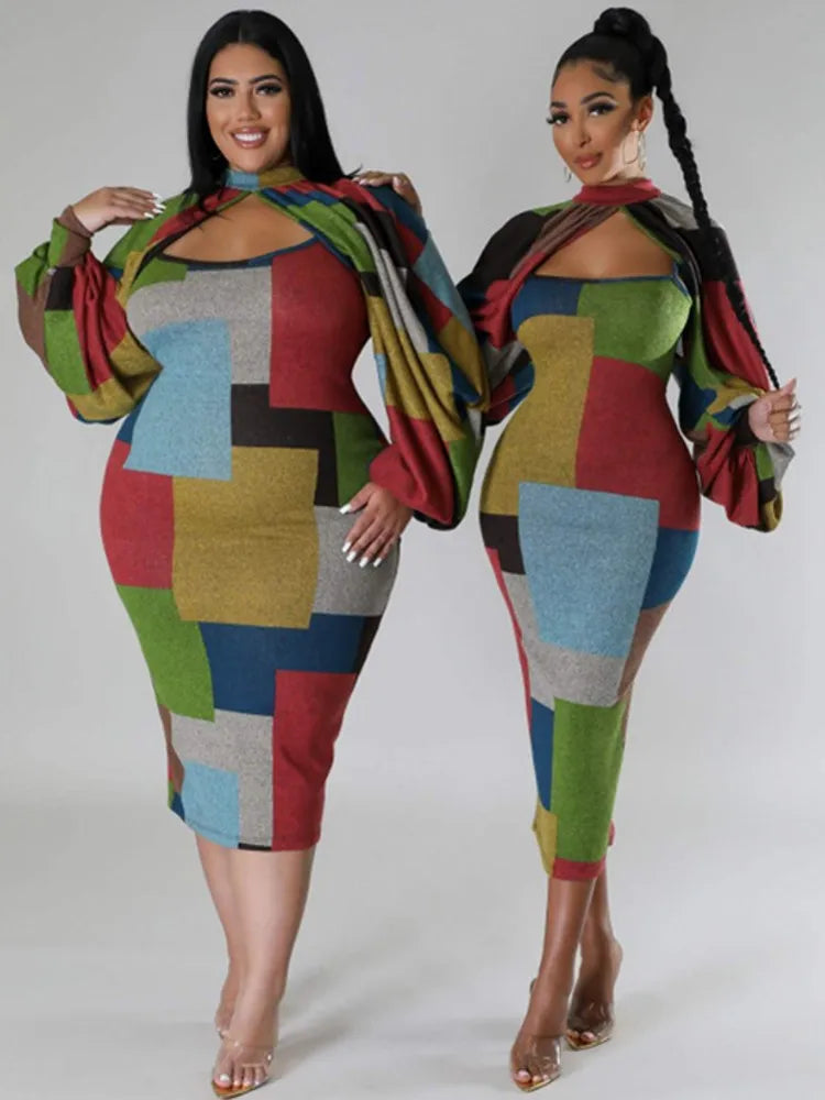 African Dresses For Women Elegant Polyester  New Muslim Fashion Abayas Dashiki Robe Kaftan Midi Dress Turkish Africa