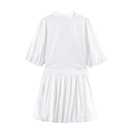 Classic Poplin Mini Dress for Women