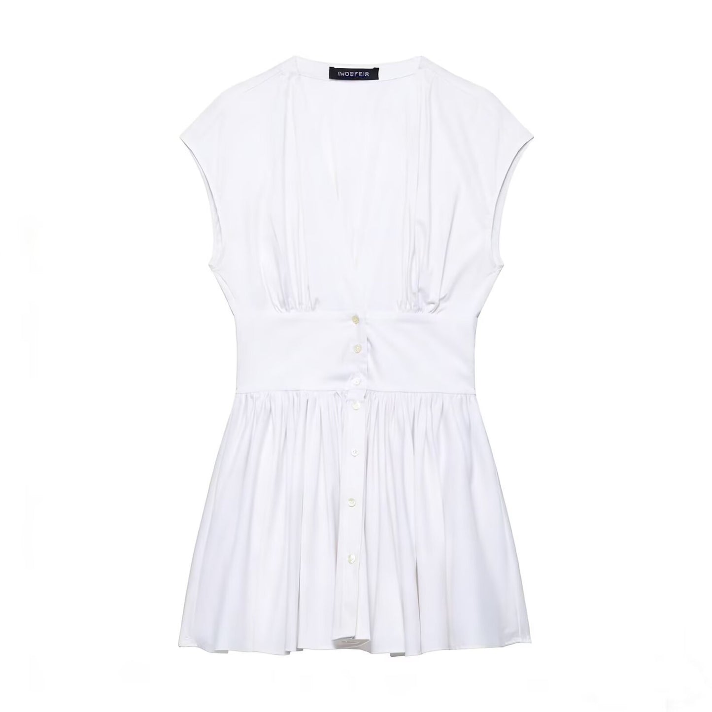 Poplin mini women's dress